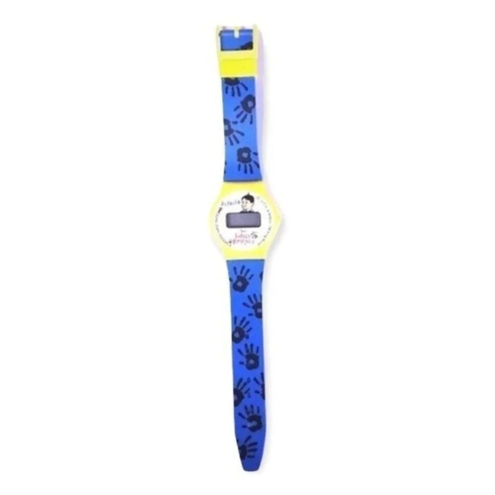 Vintage 1994 Little Rascals Alfalfa Digital Watch Long John Silvers Promo Yellow
